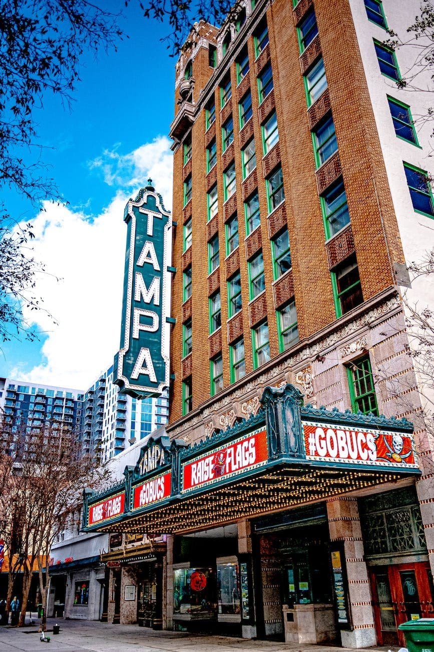a low angle shot of a building in the Florida rental market