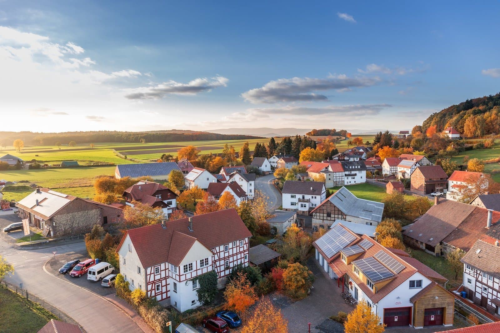 high angle photography of village Refinancing