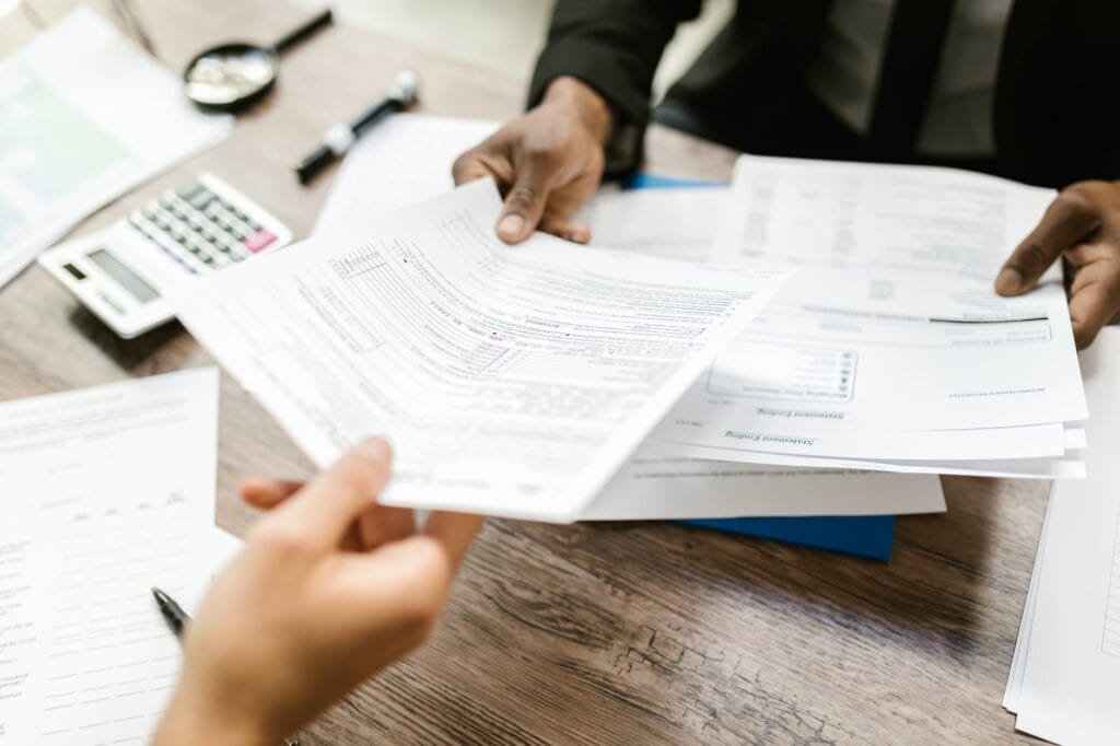 handing out of documents for rental property tax deductions